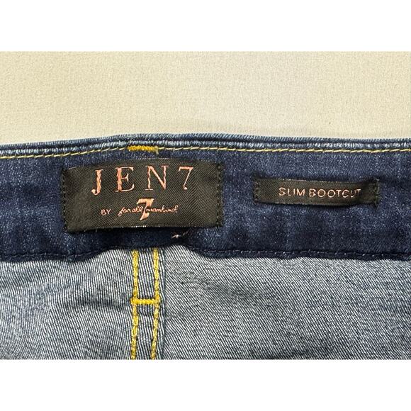 Jen7 by 7 For All Mankind Women's Slim Bootcut Denim Jeans - Size 0 (26x32) - Picture 4 of 6